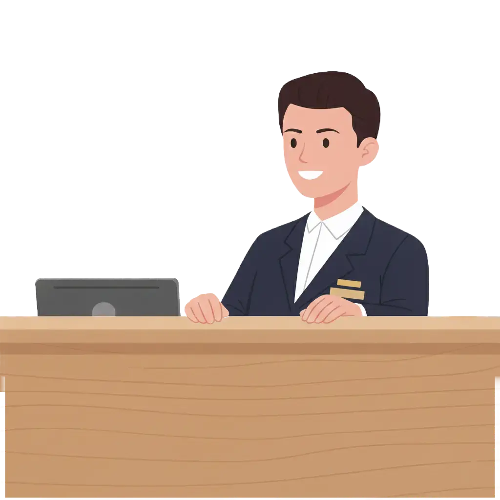 الفندقة استقبال